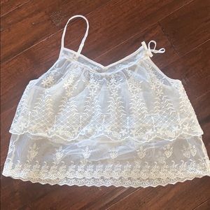 AMERICAN EAGLE COPPED LACE SHIRT